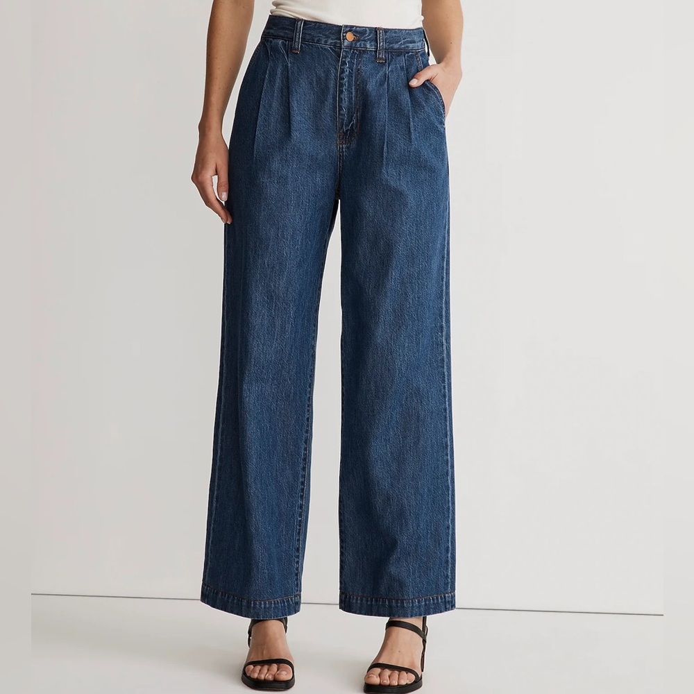 Madewell NWT The Harlow Wide-Leg Jean in Fairson Wash Size 31 High Rise